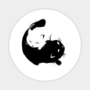 Yin Yang cats Magnet